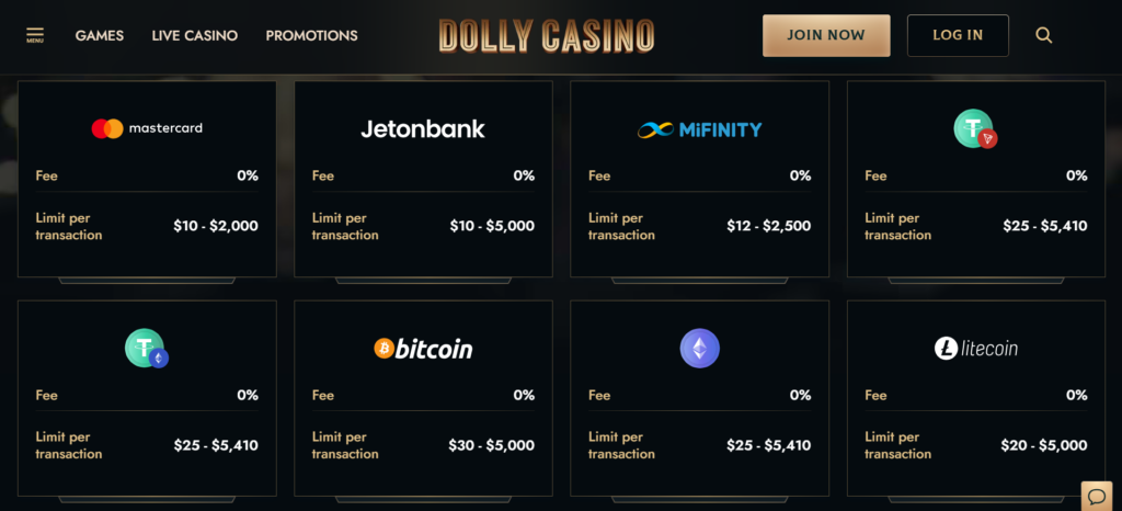 Dollycasino Pagos