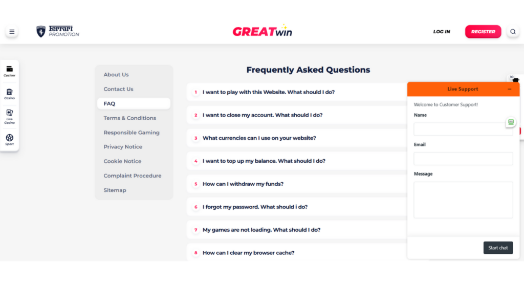 Greatwin Faq