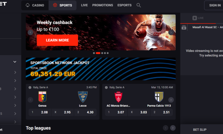 N1Bet Home Page