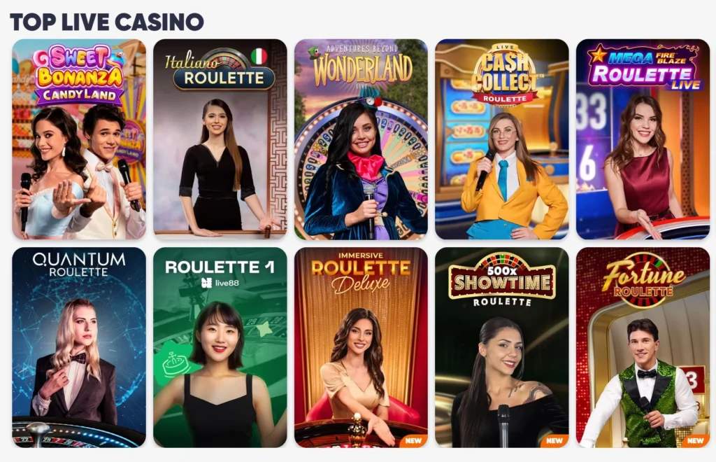 Top Live Casino Cazimba