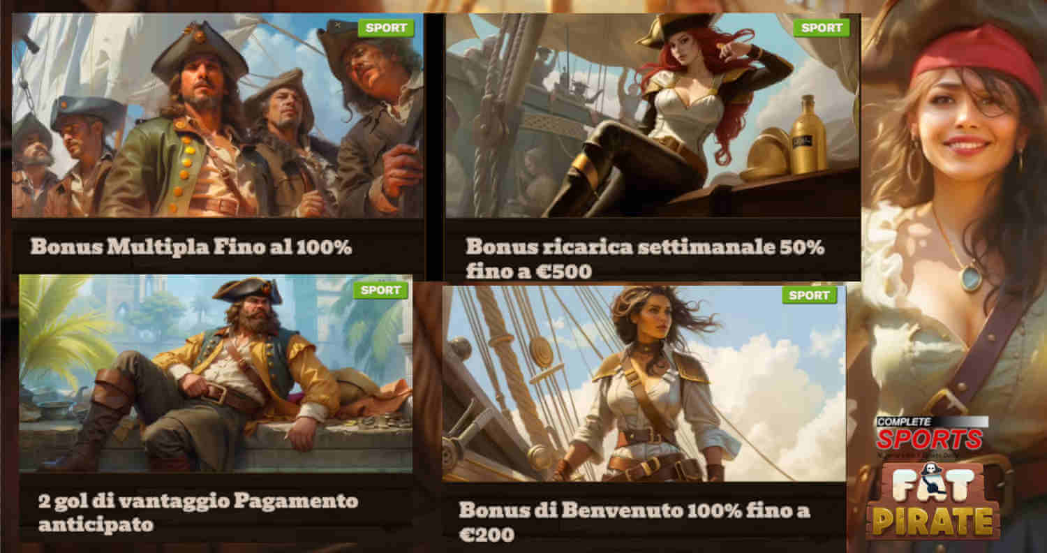 Fat Pirate bookmakers senza autoesclusione