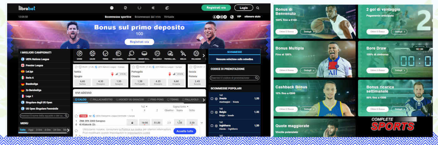 Librabet bookmaker senza verifica