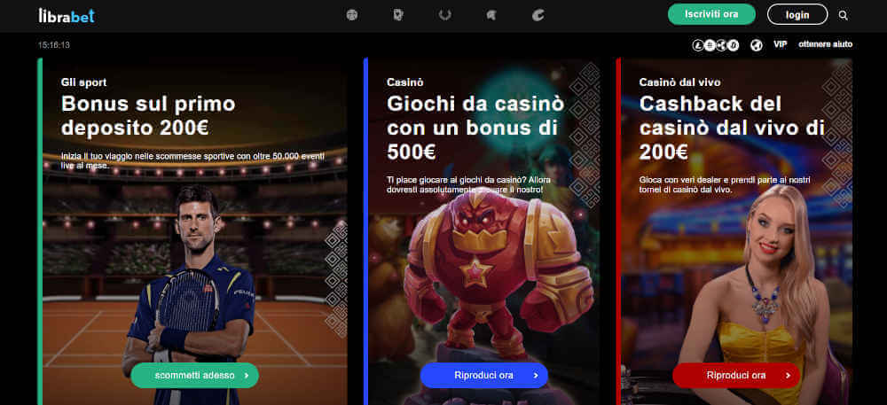 Librabet migliore casino europeo