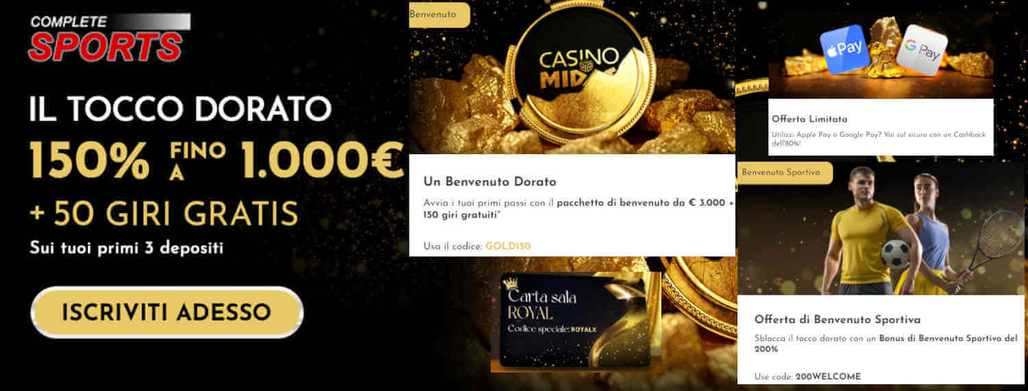 Midas casinò senza verifica