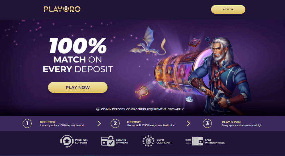 PlayOro casino non aams paypal