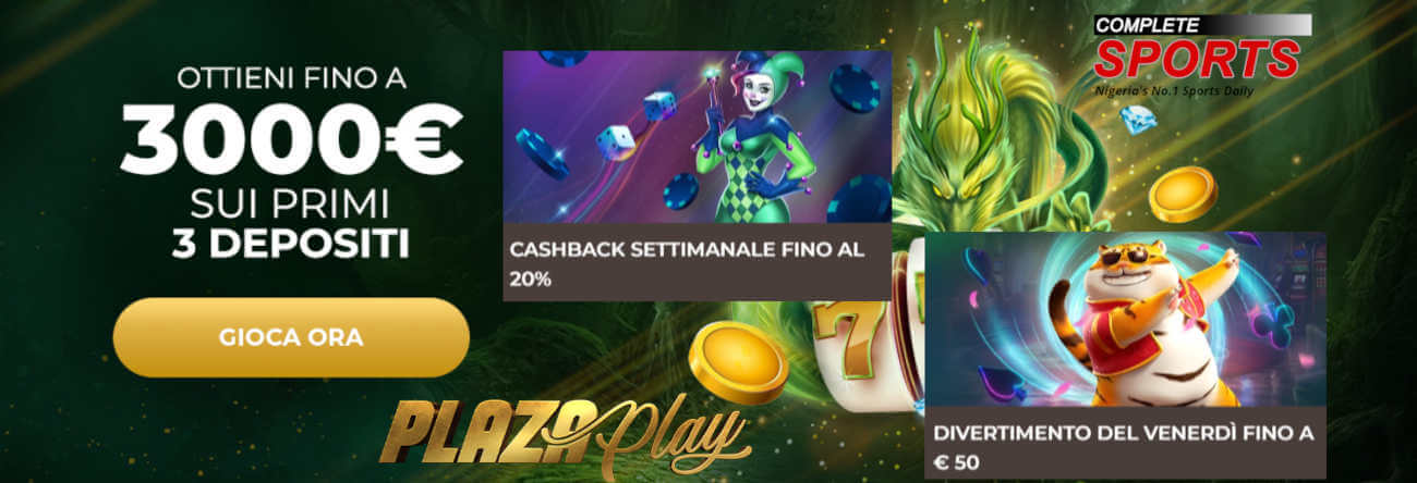 Plazaplay casino senza autoesclusione AAMS