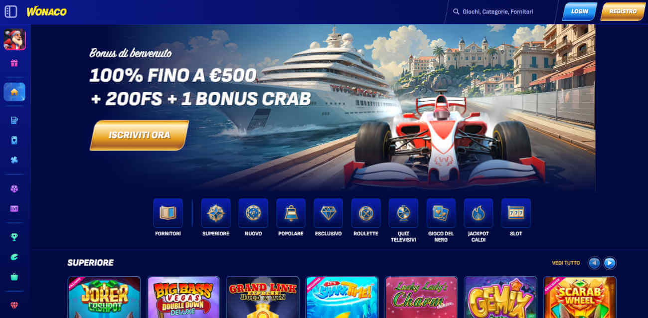 Wonaco bonus crab casino