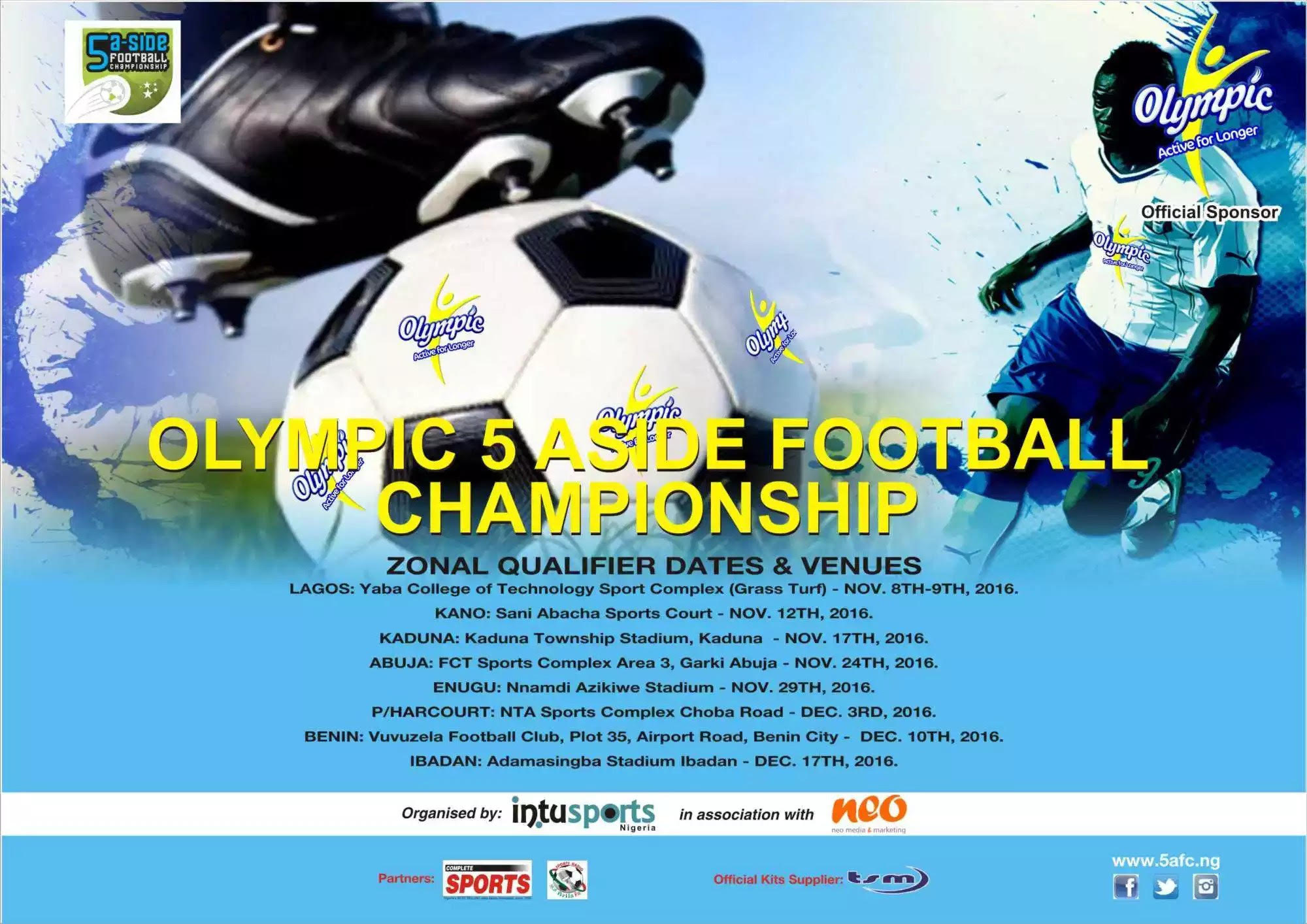 16 Teams Fight For Olympic 5-a-side Football Championship Season-2 