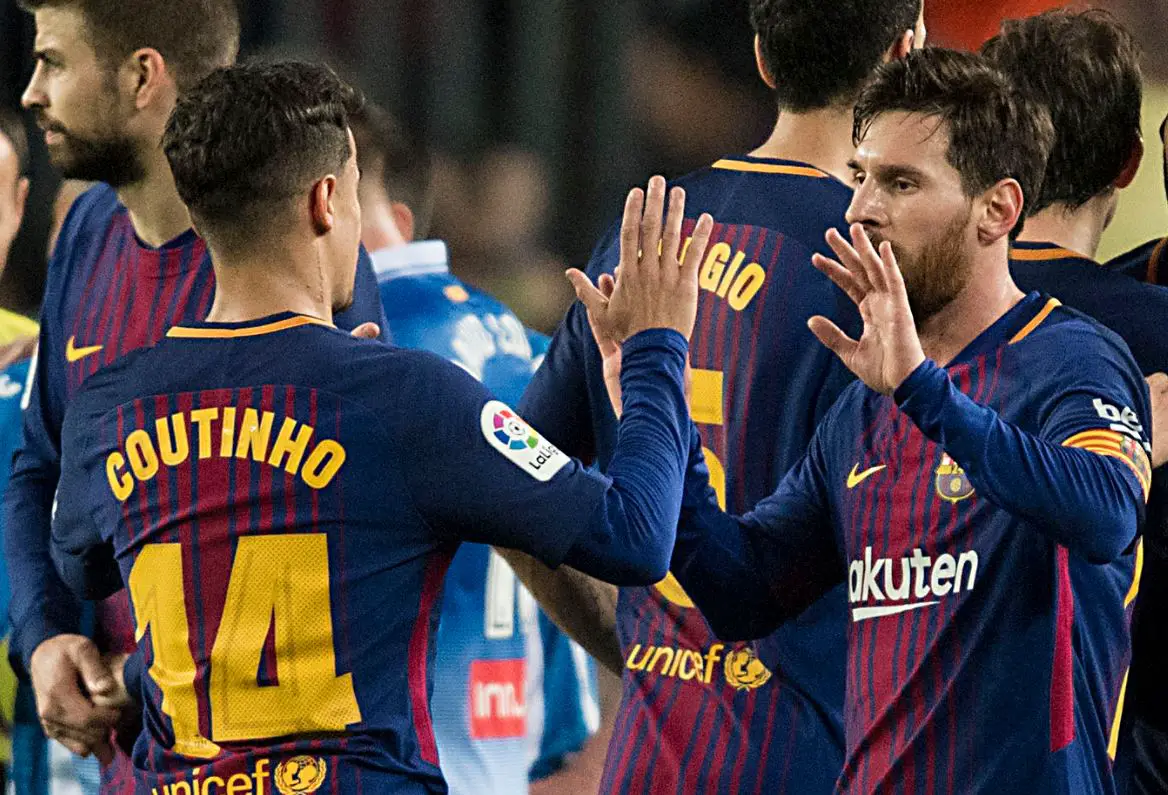 Messi Benched, Coutinho To Start, Catalan Derby With Espanyol ...