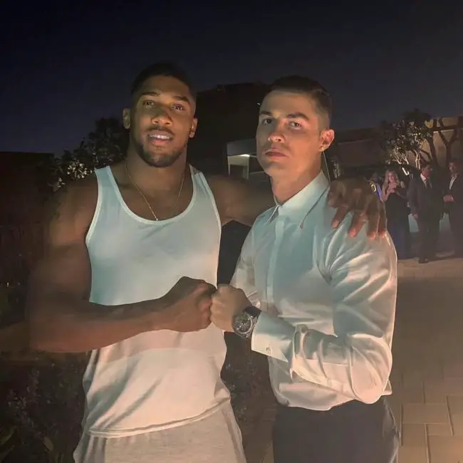 Ronaldo, Joshua Hook Up In Dubai For Winter Holiday