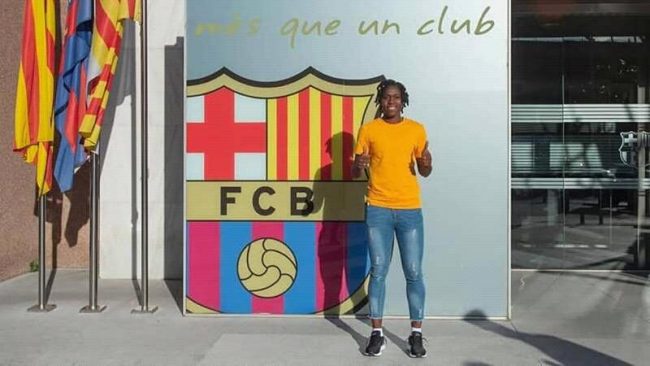 oshoala joins barcelona on ,loan