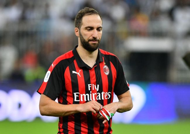 Milan drop Higuain as exit nears