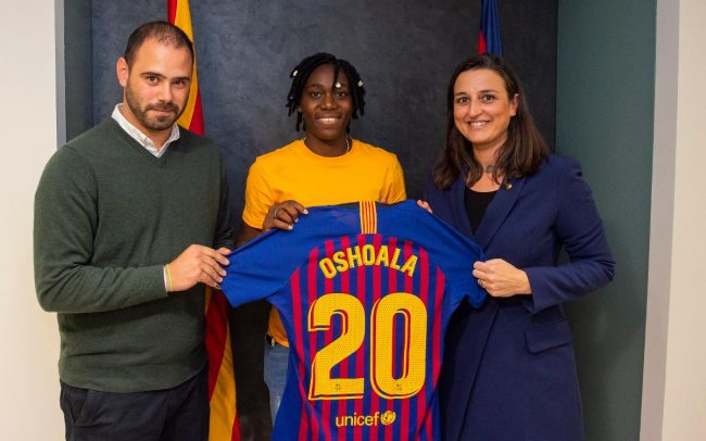 Oshoala Delighted to Join 'Best Club In The World' Barcelona