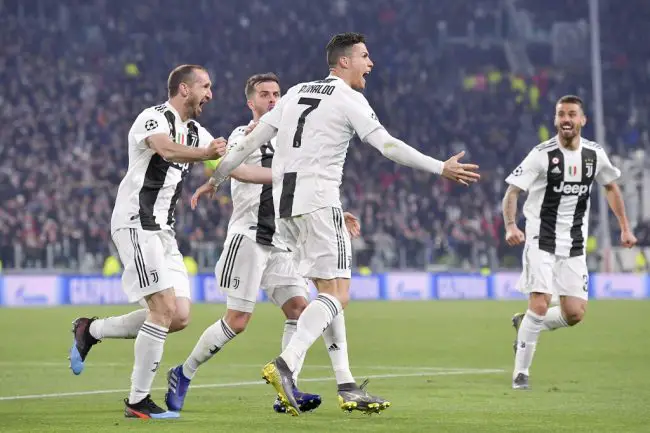 Ronaldo Treble Sends Juventus Through To Quarters, Man City Thrash Schalke