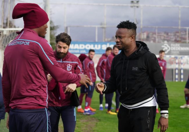 Onazi Visits Trabzonspor Teammates In Training, Steps Up Recovery