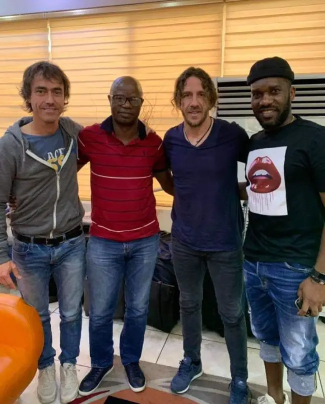 uefa-champions-league-tour-carles-puyol-xavier-aguilar-mutiu-adepoju-austine-jay-jay-okocha