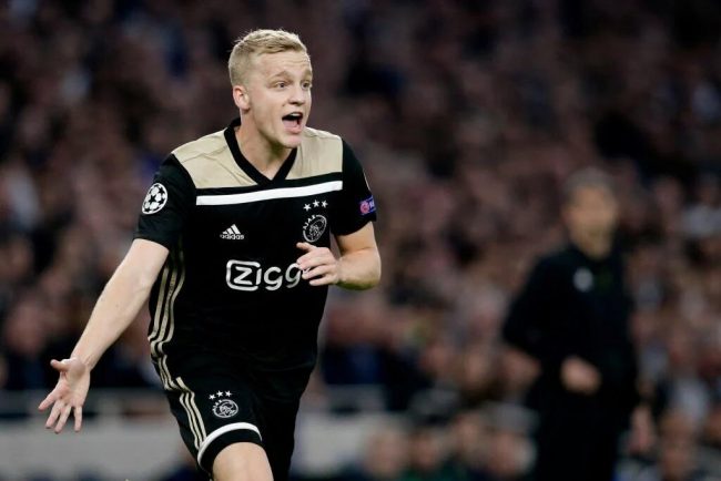 Champions League: Van de Beek Gives Ajax Big Advantage As Tottenham Lose Home Leg