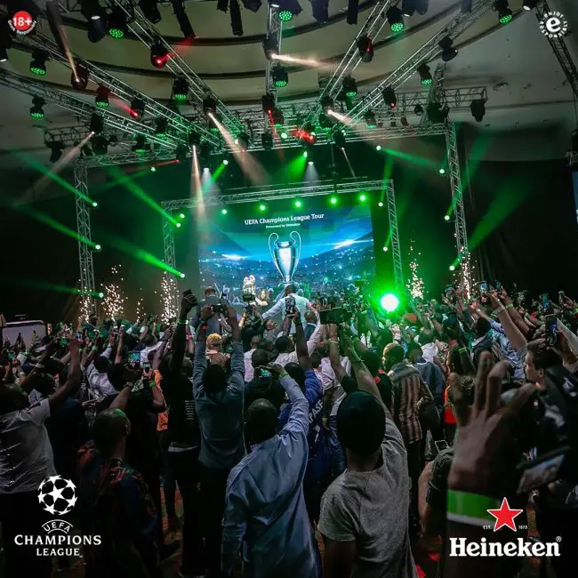 Fans Relives Excitement As Heineken UEFA Champions League Trophy Tour Ends In Style In Lagos