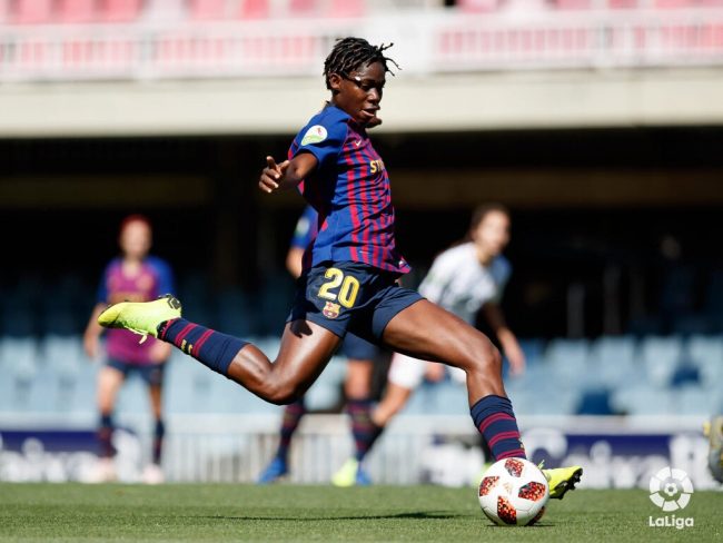 Oshoala Proud Of Barcelona Ladies Performance In Champions League Final Loss to Olympic Lyon