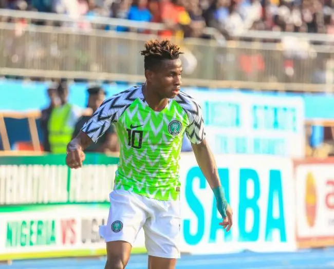 samuel-chukwueze-gernot-rohr-super-eagles-afcon-2019