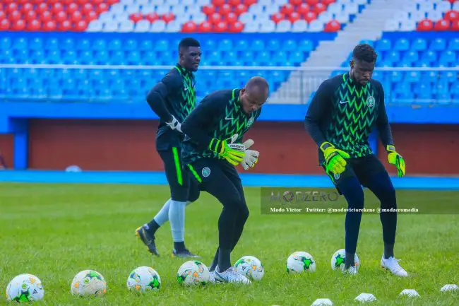 gernot-rohr-super-eagles-daniel-akpeyi-ikechukwu-ezenwa-francis-uzoho-afcon-2019