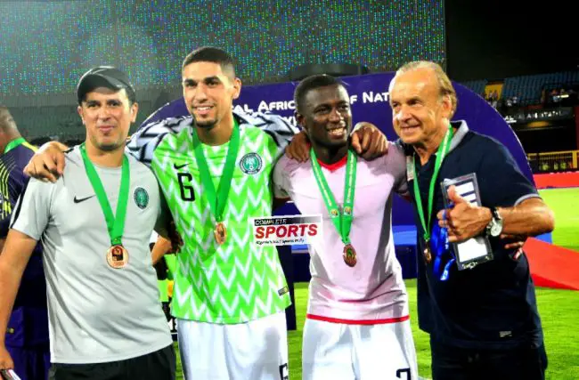 leon-balogun-jamilu-collins-gernot-rohr-super-eagles-tunisia-afcon-2019-africa-cup-of-nations-bronze