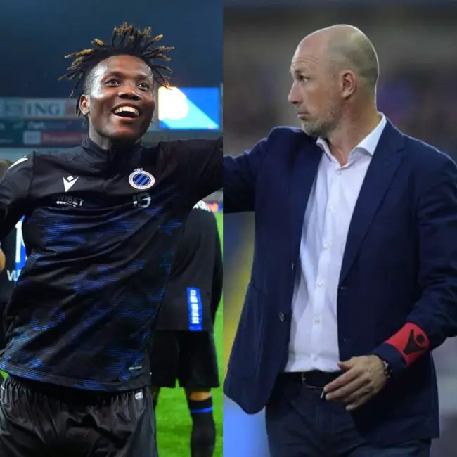 david-okereke-club-brugge-belgian-first-division-a-percy-tau-sint-truiden-philippe-clement