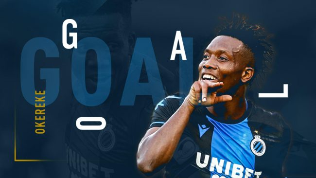 Okereke On Target In Third Consecutive League Game For Club Brugge