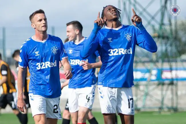 steven-gerrard-rangers-joe-aribo-betfred-cup-east-fife-livingston-super-eagles