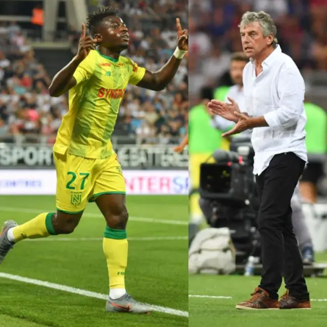 christian-gourcuff-moses-simon-fc-nantes-super-eagles-the-canaries-french-ligue-1-amiens