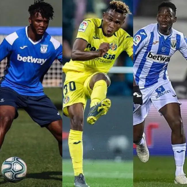 samuel-chukwueze-villarreal-kenneth-omeruo-chidozie-awaziem-cd-leganes-laliga-super-eagles