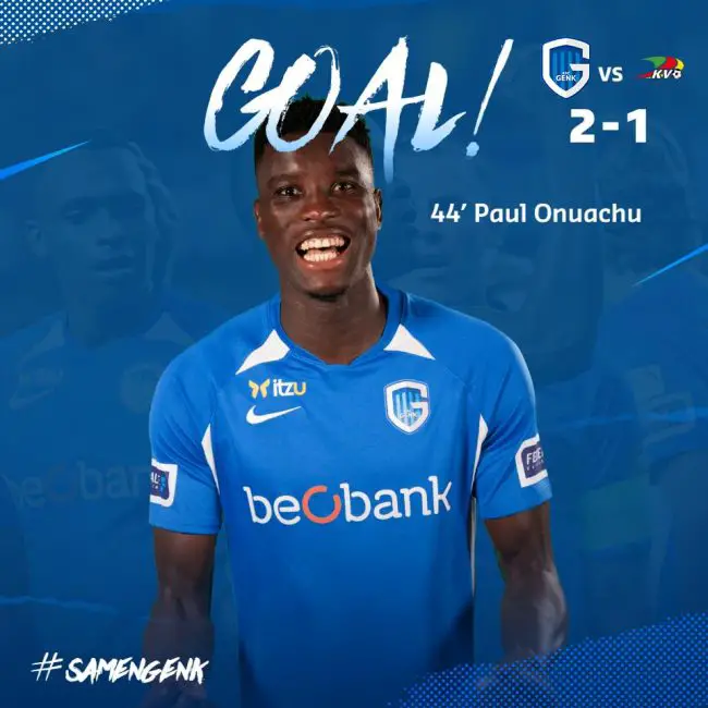 Onuachu scores in Genk home win