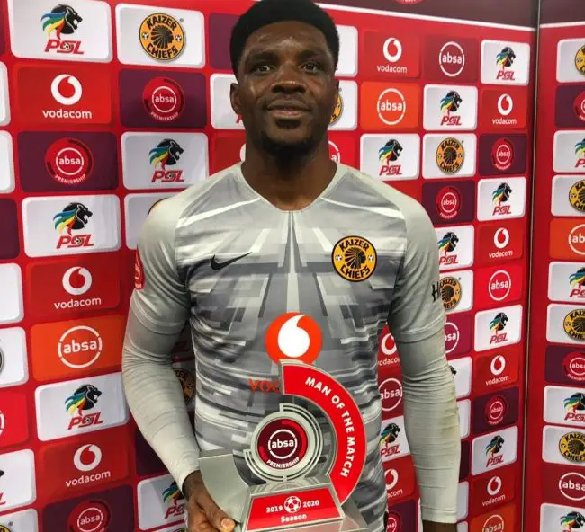 Akpeyi named man of the match in Kaizer chiefs win vs Baroka