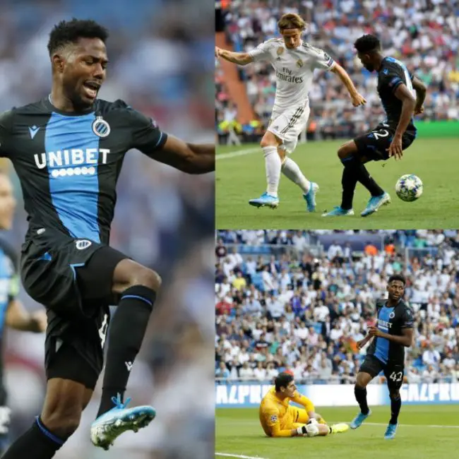 emmanuel-dennis-club-brugge-real-madrid-uefa-champions-league-estadio-santiago-bernabeu