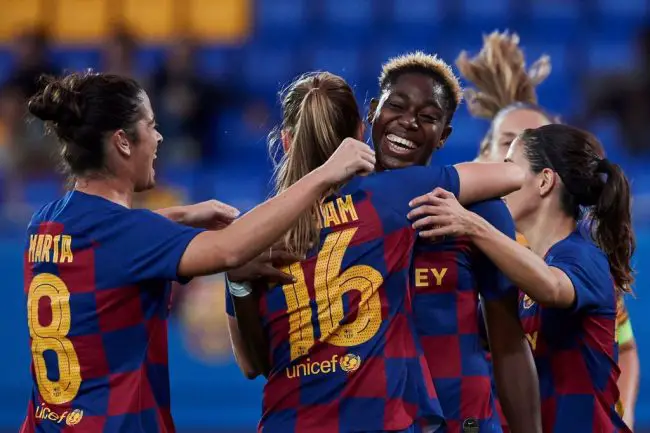 Oshoala On Target As Barcelona Ladies Thrash Minsk