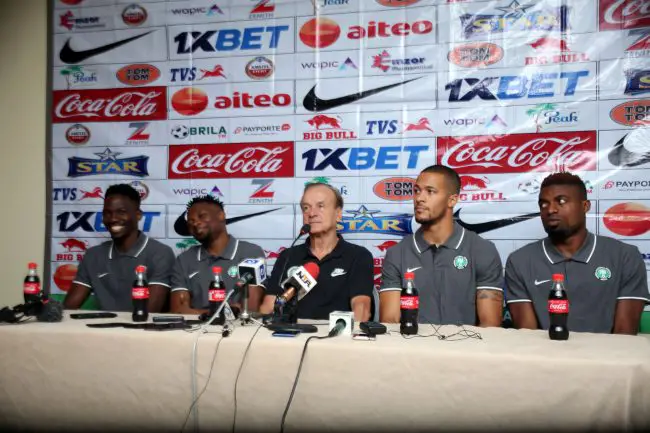 Rohr Expects Tough Eagles vs Benin; Not Thinking About New Contract Now