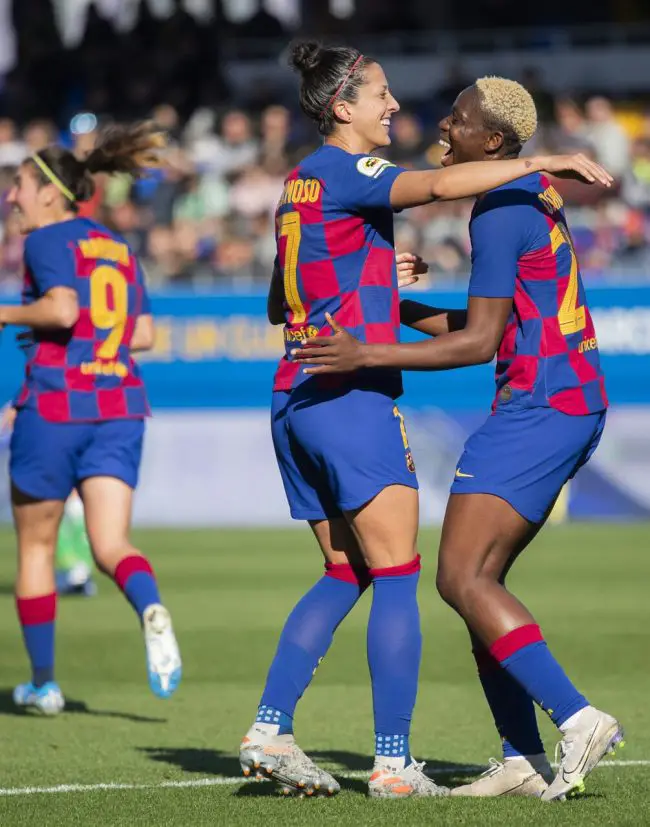 Oshoala Scores, Ends Goal Drought As Barcelona Ladies Win To Maintain Unbeaten Run