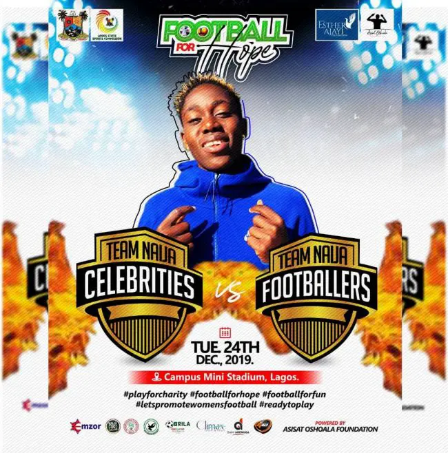 Kanu, Martins, Adebayor Storm Lagos For Oshoala Academy