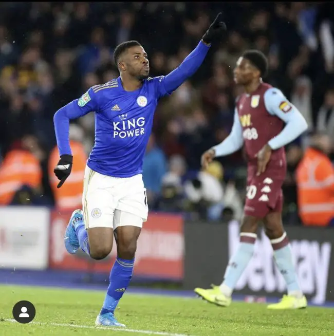 Rodgers Hails Iheanacho's Impact In Carabao Cup Draw Vs Aston Villa