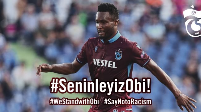 'We Are All One And Equal': Mikel Responds To Racist Abuse By Fenerbahce Fans