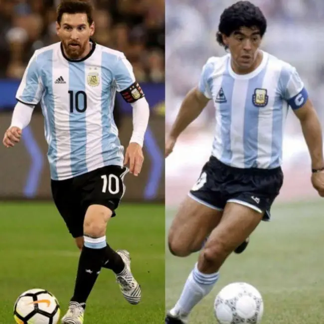 lionel-messi-diego-maradona-roberto-ayala-la-albiceleste-argentina