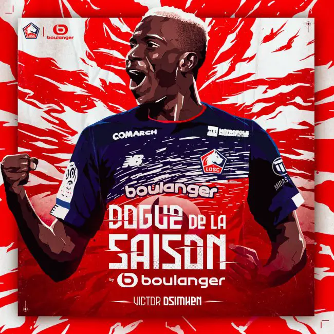 Osimhen Voted Lille Player Of The Season