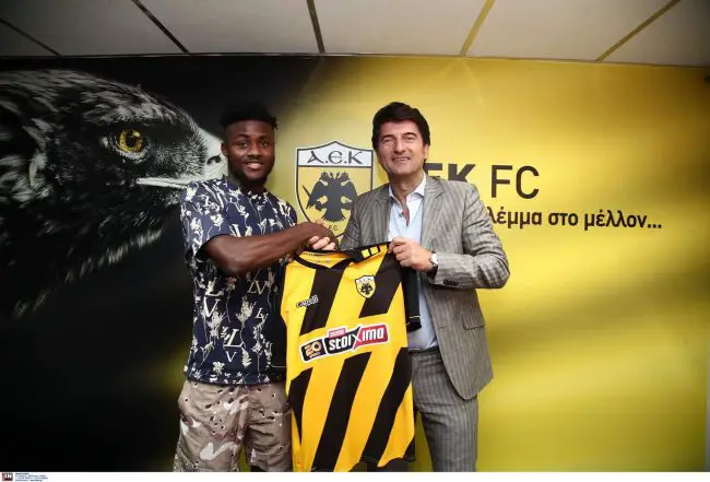 Ex-U23 Eagles Striker Enobakhare Joins Greek Club AEK Athens On Three-Year Contract