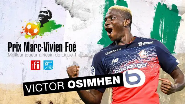 Osimhen Voted Best African Player In Ligue 1