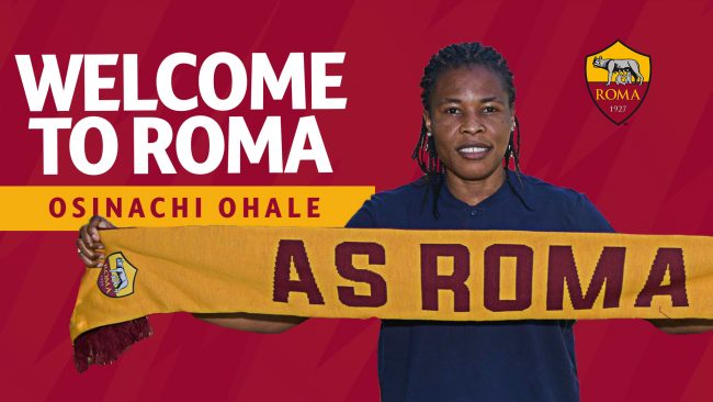 Ohale Super Falcons Defender Joins AS Roma Women's Team