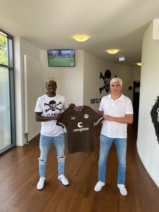 Ex-Flying Eagles Midfielder Aremu Joins German Club St. Pauli On Three-Year Contract