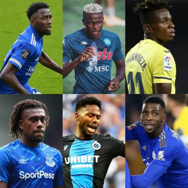 nigerian-footballers-transfer-market-wilfred-ndidi-victor-osimhen-super-eagles-samuel-chukwueze-emmanuel-dennis-alex-iwobi-emmanuel-dennis