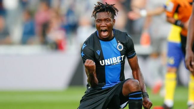 Okereke Savours Match Winning Strike For Club Brugge