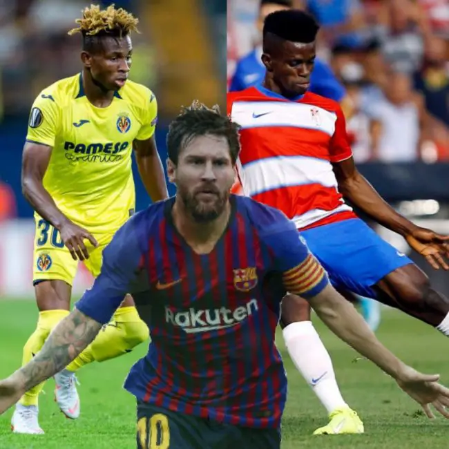 mutiu-adepoju-laliga-santander-barcelona-real-madrid-samuel-chukwueze-villarreal-ramon-azeez-granada-cf