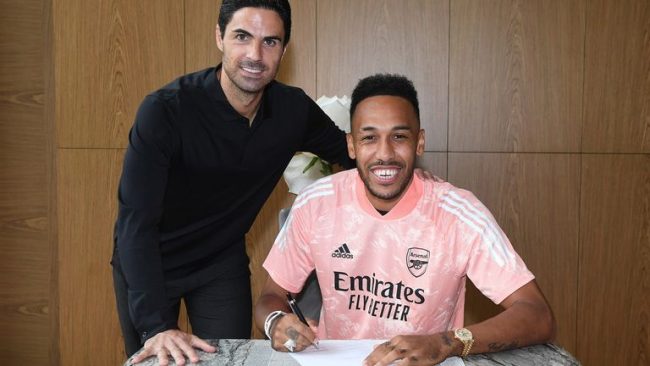 Aubameyang Extends Arsenal Stay Signs New Three-Year Deal